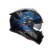 Agv casco integrale K7 genisys matt black blue grey vista 3/4