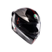 K1 S LAP MATT BLACK/GREY/RED - CASCO MOTO INTEGRALE E2206
