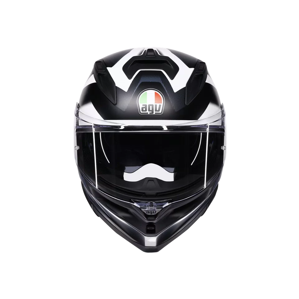 Agv casco integrale K7 glimpse matt black white immagine 7