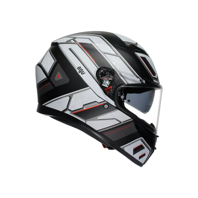 Agv casco integrale K3 rivia matt black white vista 3/4
