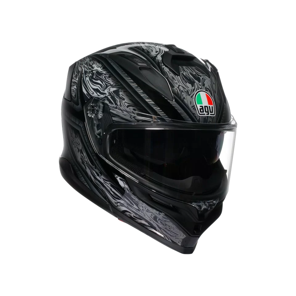 Agv casco integrale K7 damascus black silver immagine 6