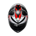 Agv casco integrale K6 S karve matt black white red immagine 7