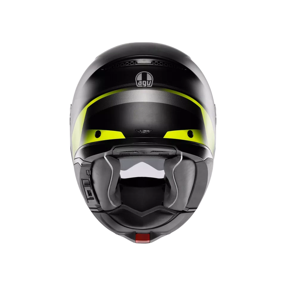 Agv casco modulare Tourmodular perception matt black yellow fluo immagine 5