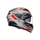 Agv casco integrale K3 space matt white red fluo vista 3/4