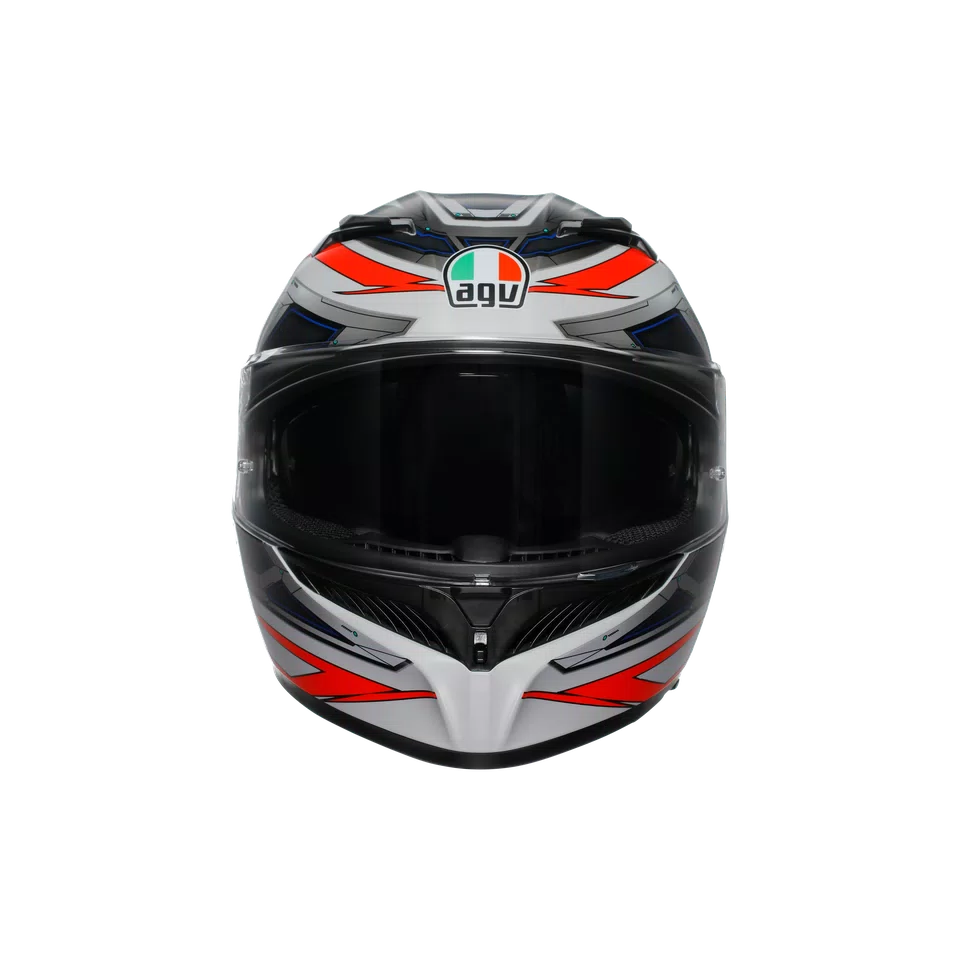 Agv casco integrale K3 space matt white red fluo immagine 7