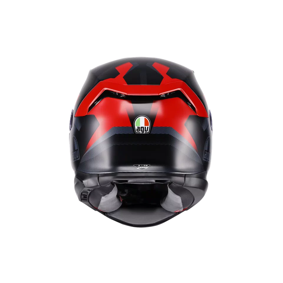 Agv casco integrale K7 glimpse matt black red immagine 3