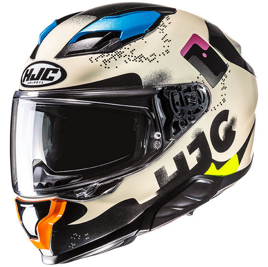 Hjc casco integrale F71 FACO MC28 + 2 visiere incluse