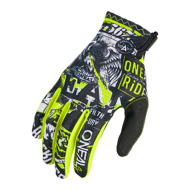 O'Neal guanti cross MATRIX YOUTH ATTACK nero/neon giallo