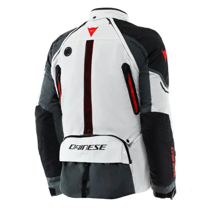 Giacca moto Dainese SUPER ADVENTURE ABSOLUTESHELL Grigio ghiaccio Iron Gate Rosso