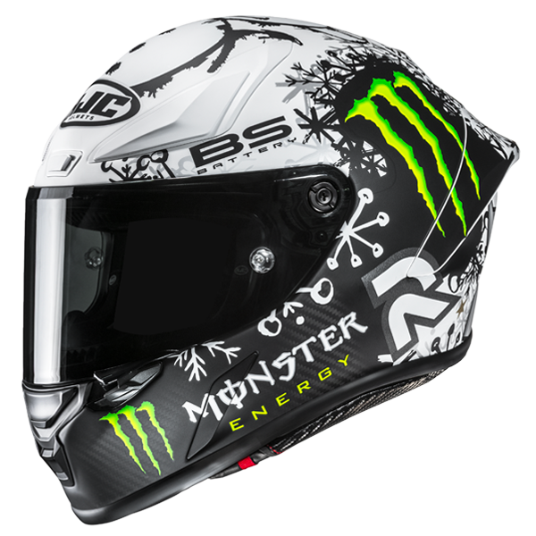 Hjc casco integrale RPHA 1 V2 Carbon Snow Diablo MC10SF