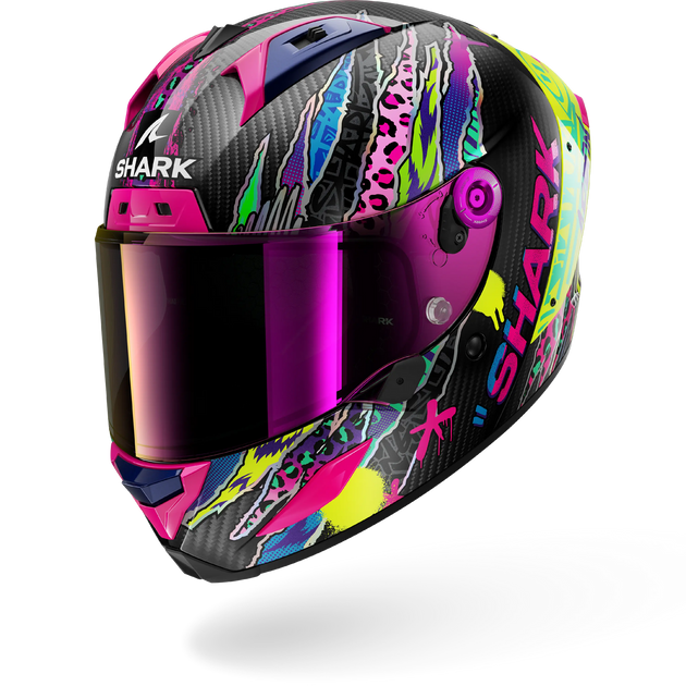 Shark casco integrale AERON Fawn Carbon Violet Yellow