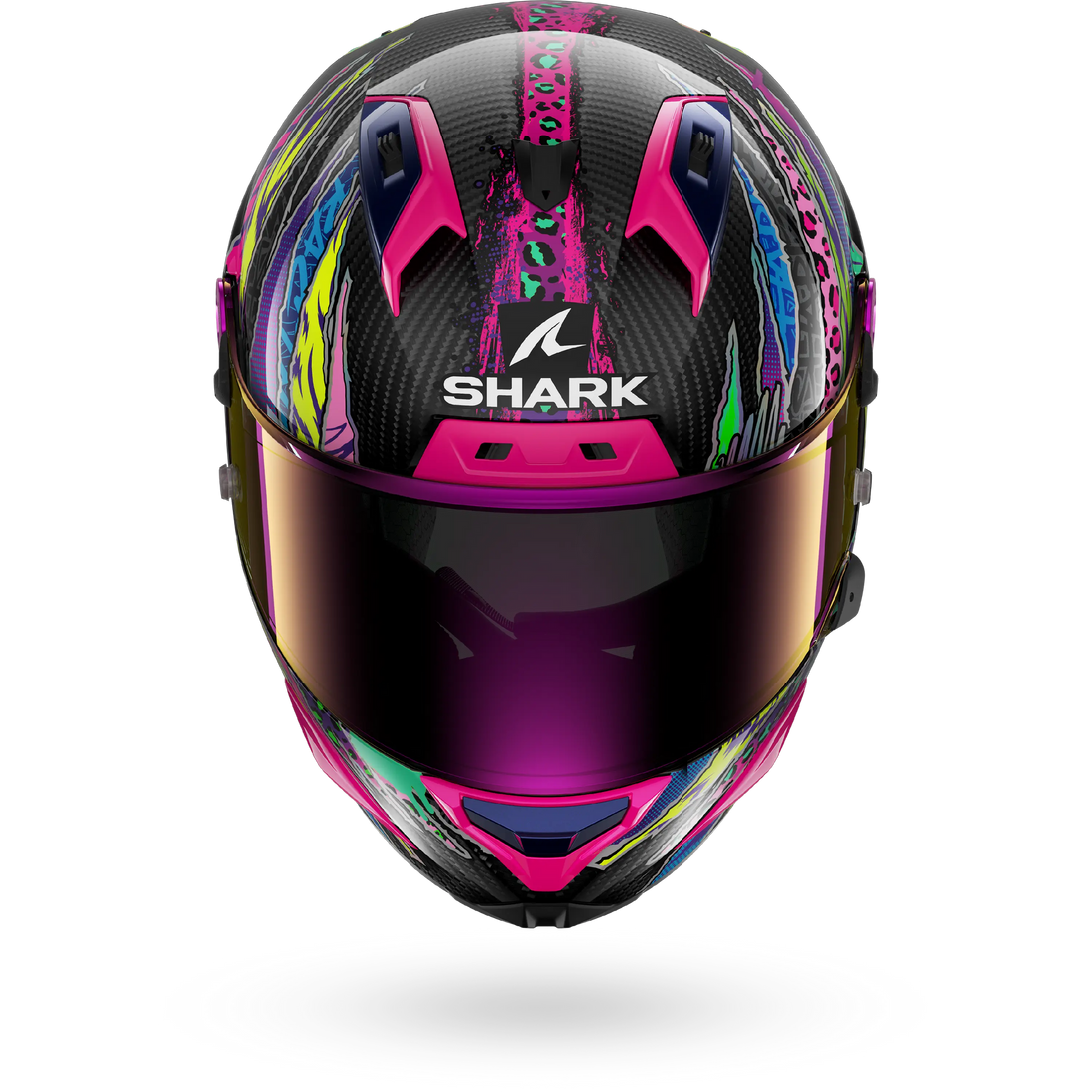 Shark casco integrale AERON Fawn Carbon Violet Yellow
