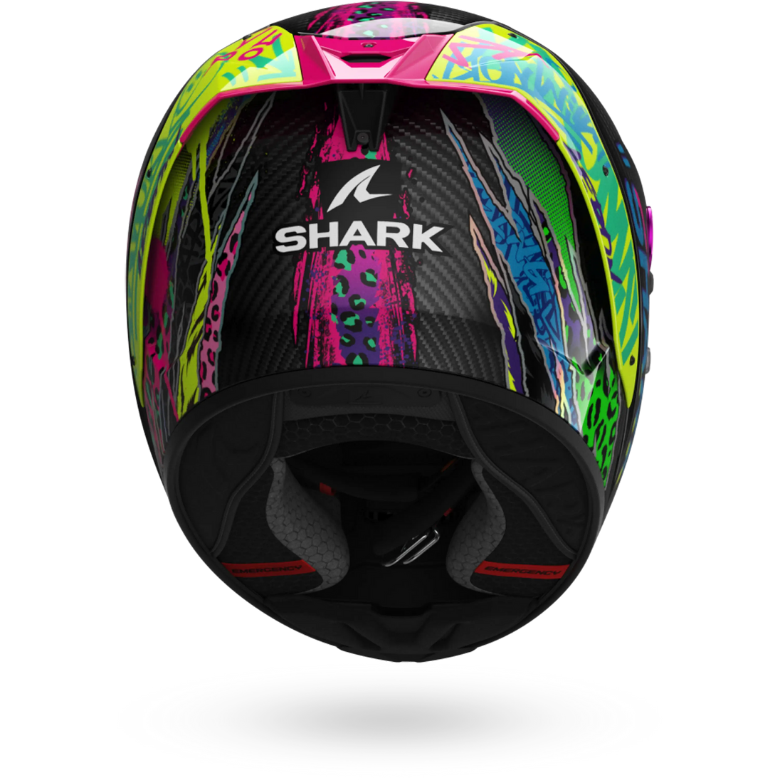 Shark casco integrale AERON Fawn Carbon Violet Yellow