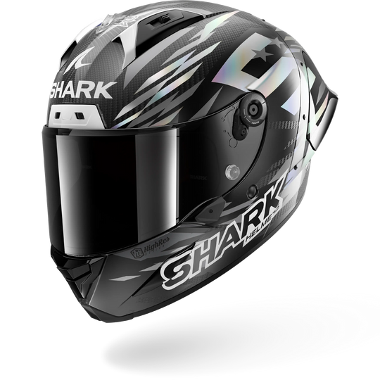 Shark casco integrale AERON-GP FIM 2 FIM RACING #2 REPLICA ZARCO WINTER TEST 2026 Carbon Anthracite Chrom