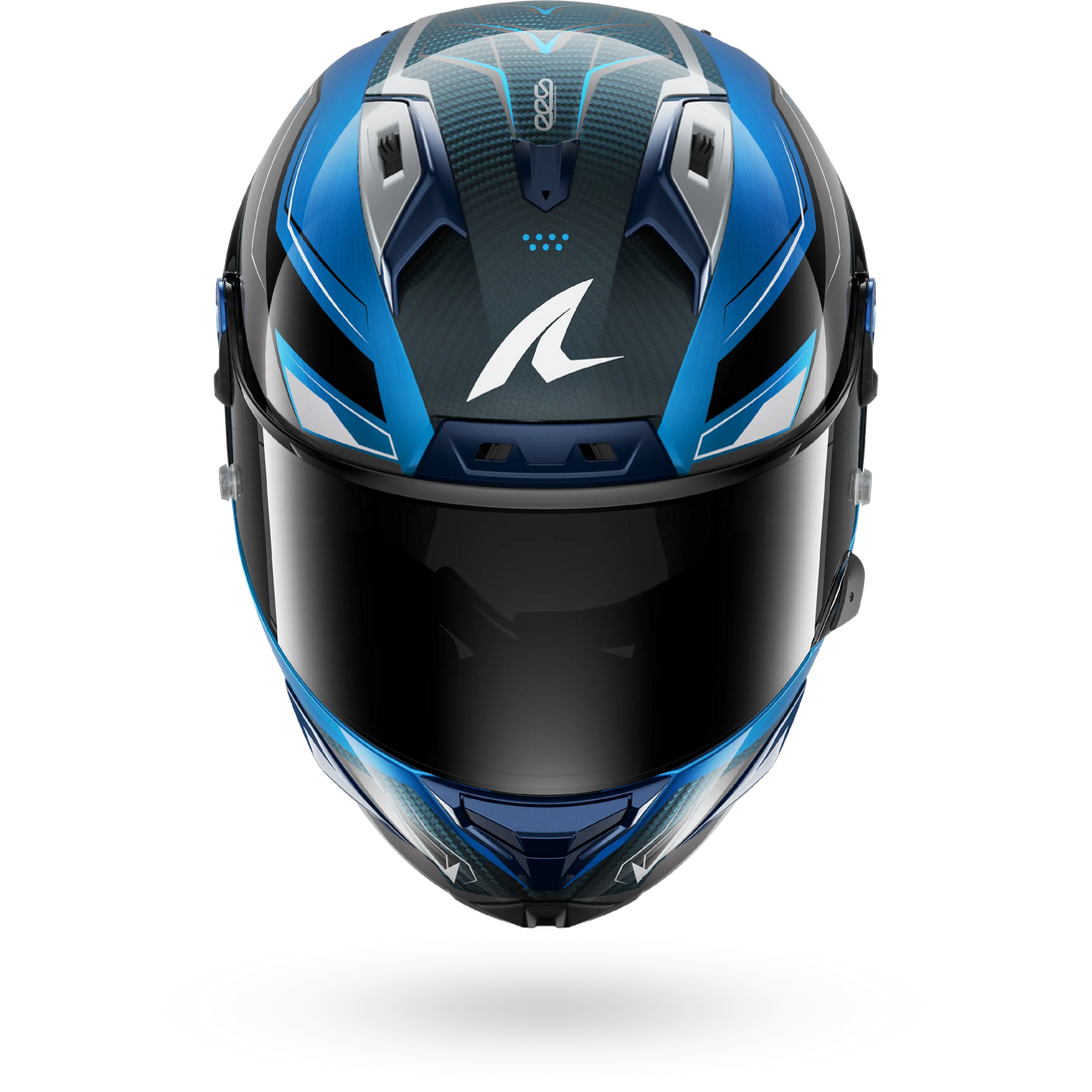 Shark casco integrale AERON MEKARIUM Carbon Blue Silver