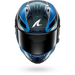 Shark casco integrale AERON MEKARIUM Carbon Blue Silver
