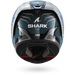 Shark casco integrale AERON MEKARIUM Carbon Blue Silver