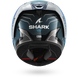 Shark casco integrale AERON MEKARIUM Carbon Blue Silver