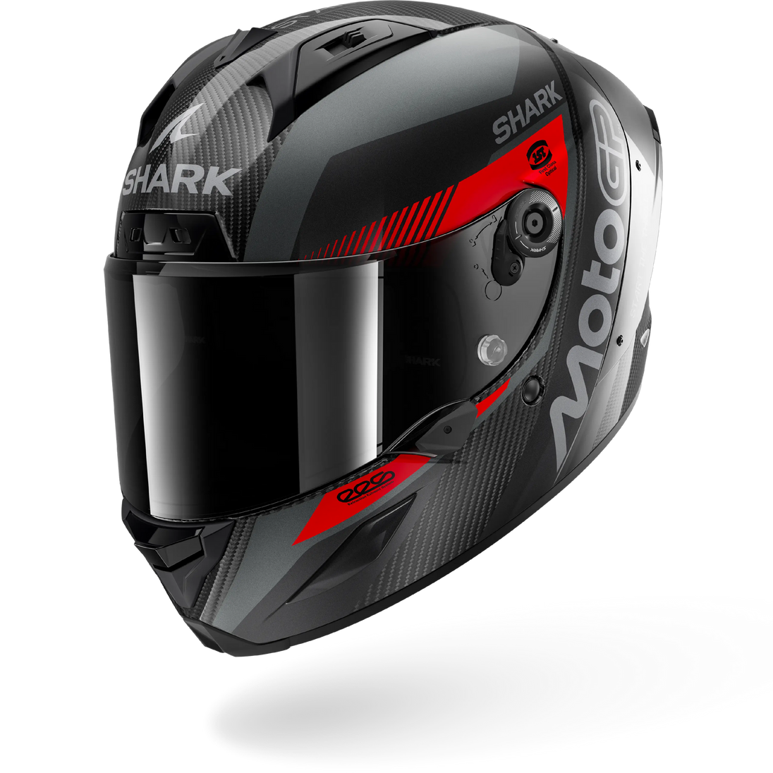 Shark casco integrale AERON MOTOGP Carbon Anthracite Red