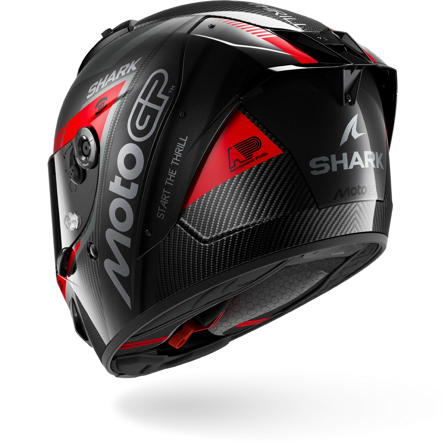 Shark casco integrale AERON MOTOGP Carbon Anthracite Red