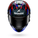 Shark casco integrale AERON ZARCO GP DE FRANCE Carbon Blue Chrom