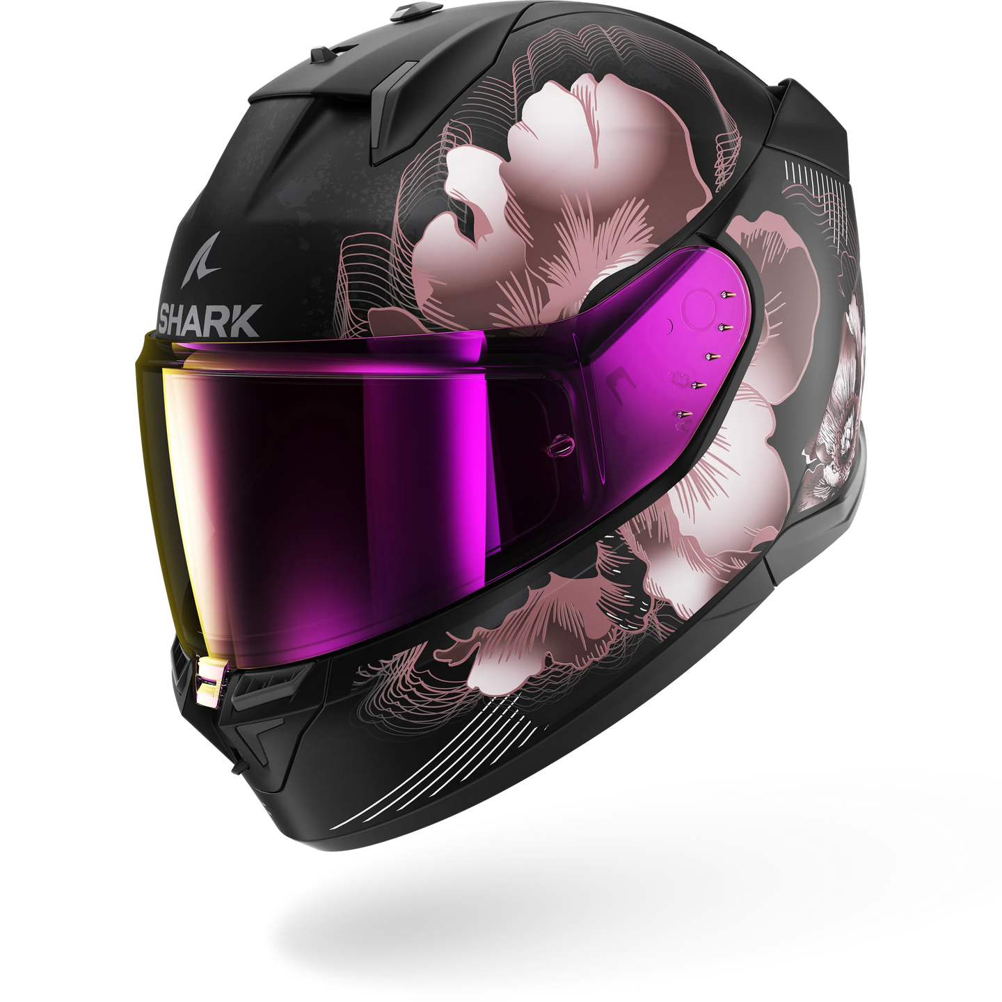 Shark casco integrale D-SKWAL 3 Mayfer Matte Black Violet Gold