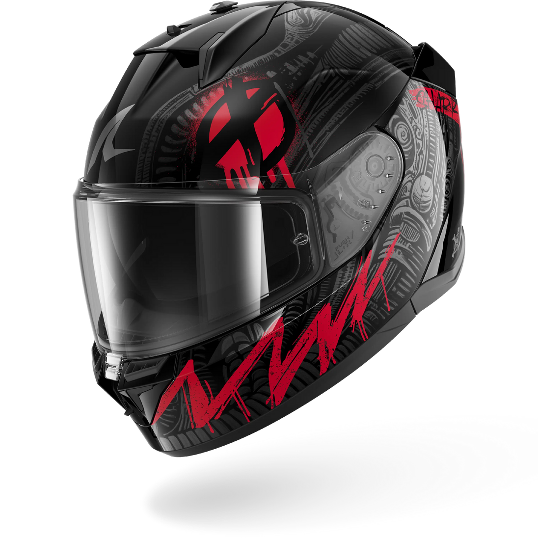 Shark casco integrale D-SKWAL 3 SHIEVER Black Anthracite Red