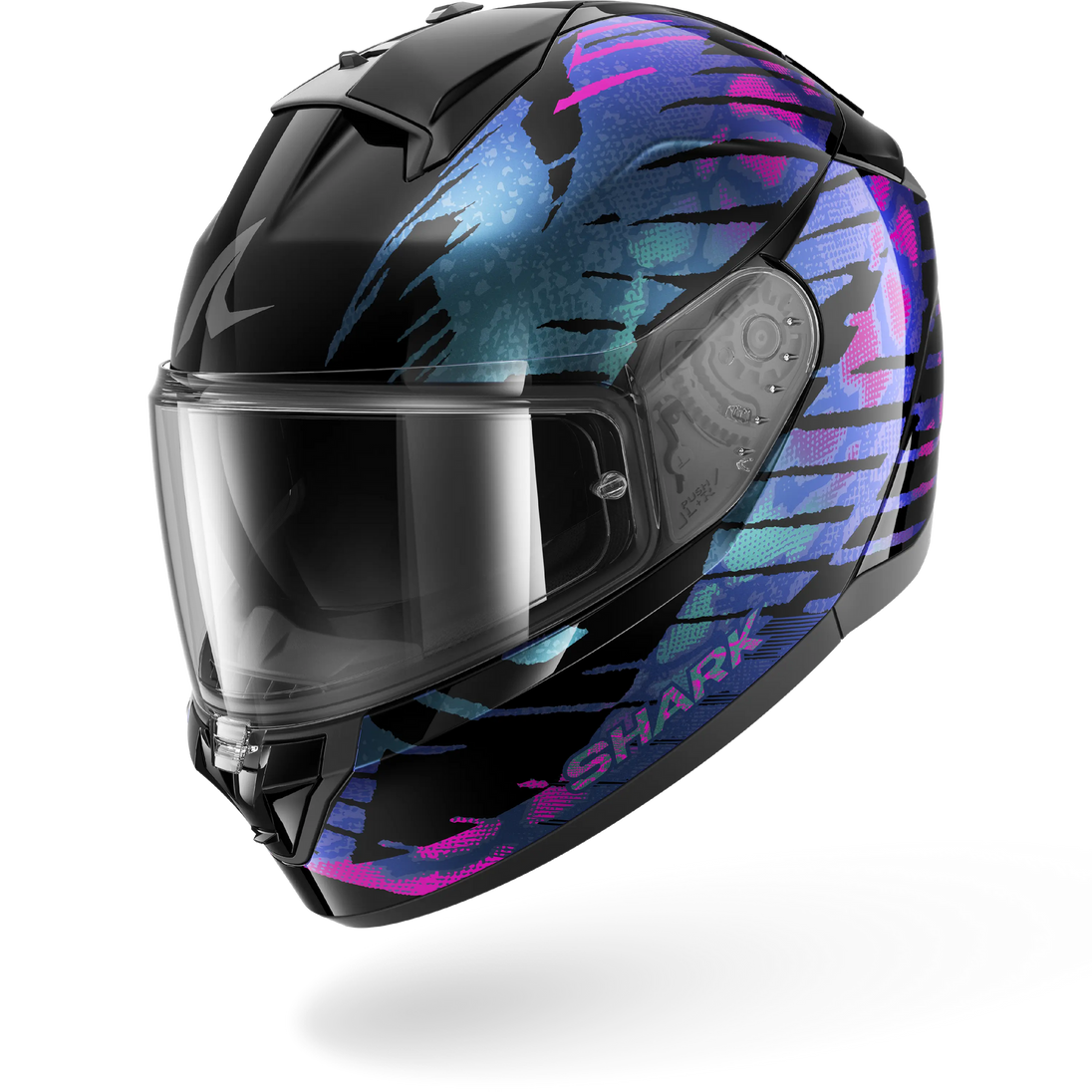 Shark casco integrale RIDILL 2 REPTAIA Black Violet Glitter