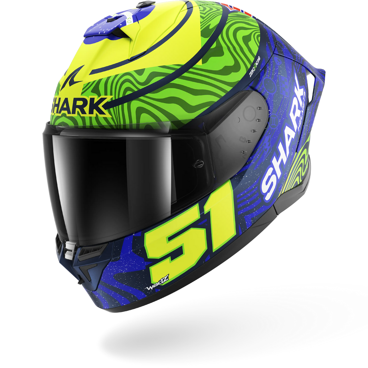 Shark casco integrale SKWAL CUP REPLICA GRANADO Mat Blue Green Yellow