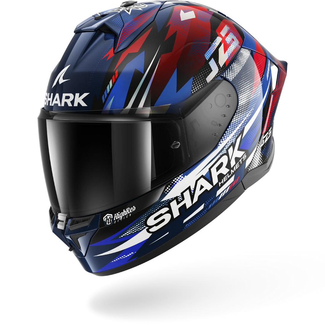 Shark casco integrale SKWAL CUP REPLICA ZARCO GP DE FRANCE Blue Chrome Red
