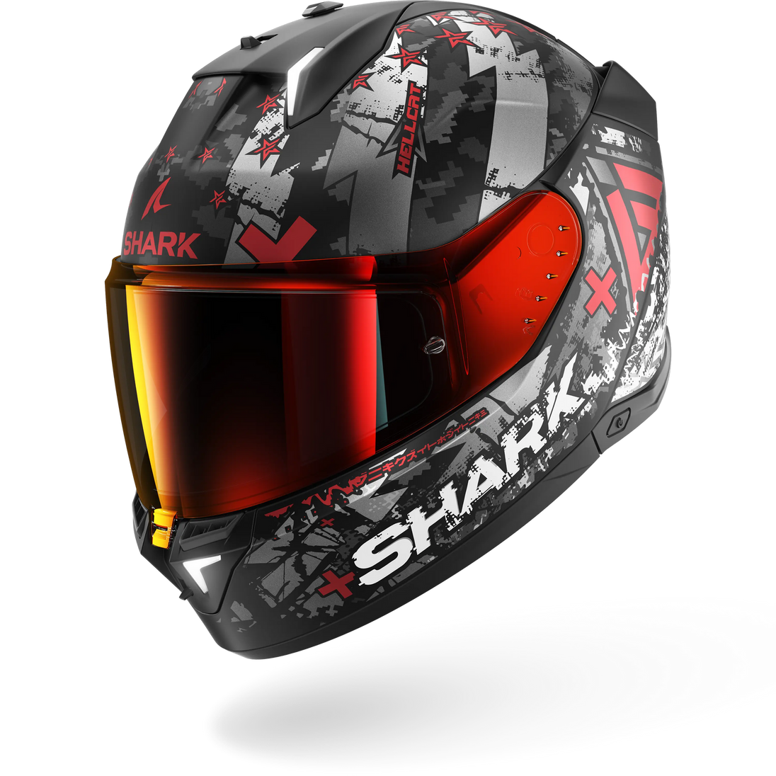 Shark casco integrale SKWAL i3 Hellcat Matte Black Chrome Red