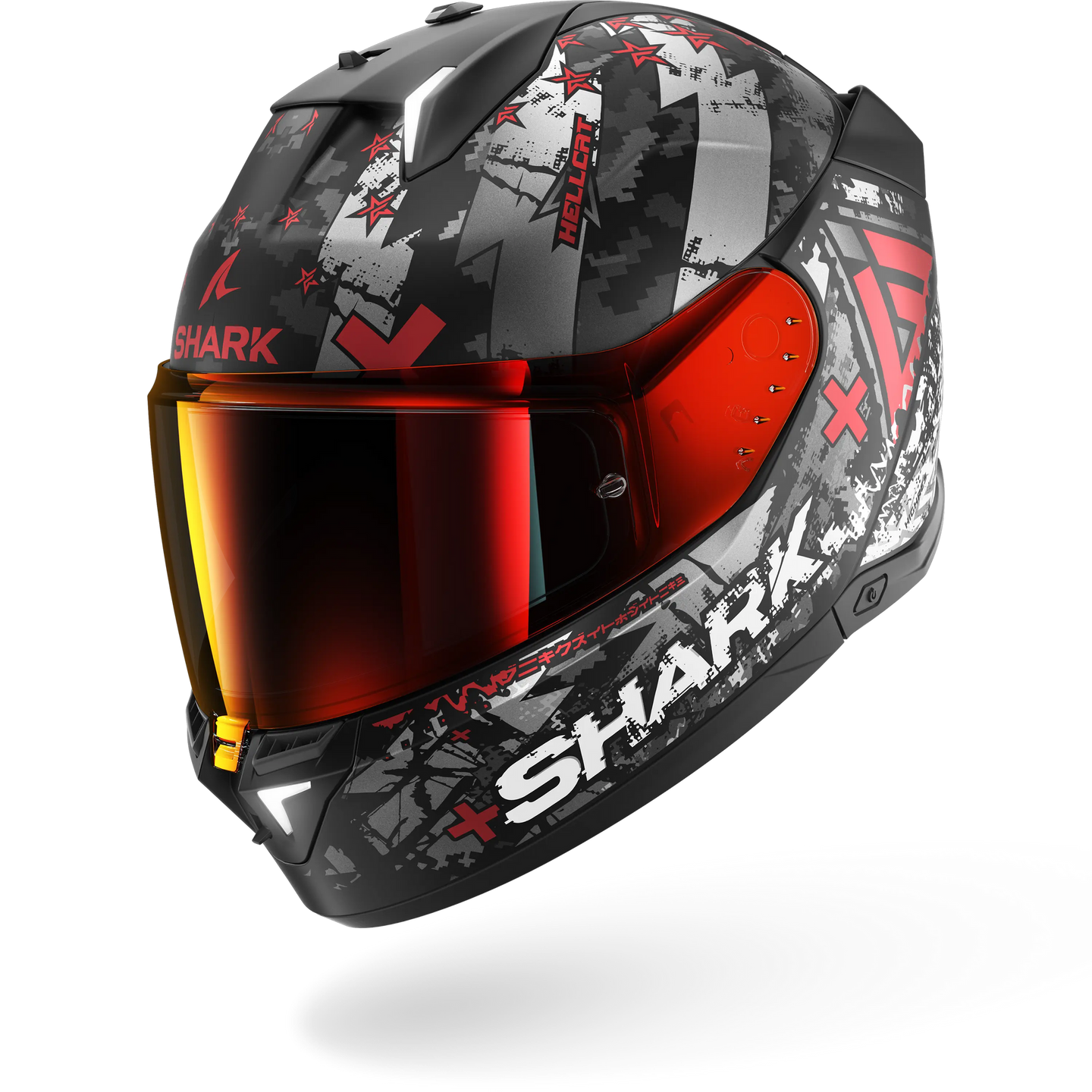 Shark casco integrale SKWAL i3 Hellcat Matte Black Chrome Red