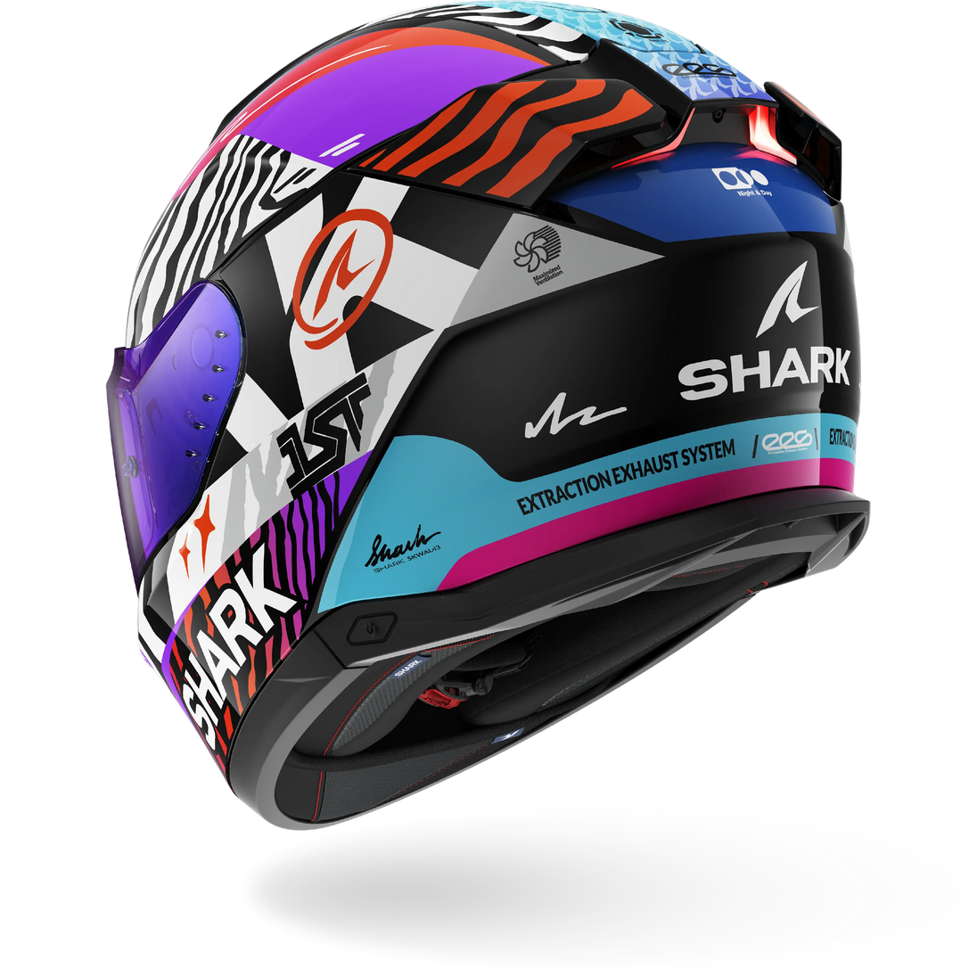 Shark casco integrale SKWAL i3 SPEED-FANCY Black White Orange