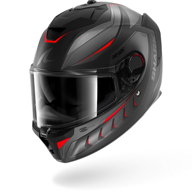 Shark casco integrale SPARTAN GT PRO CARBON MEKARIUM Mat Carbon Anthracite Red