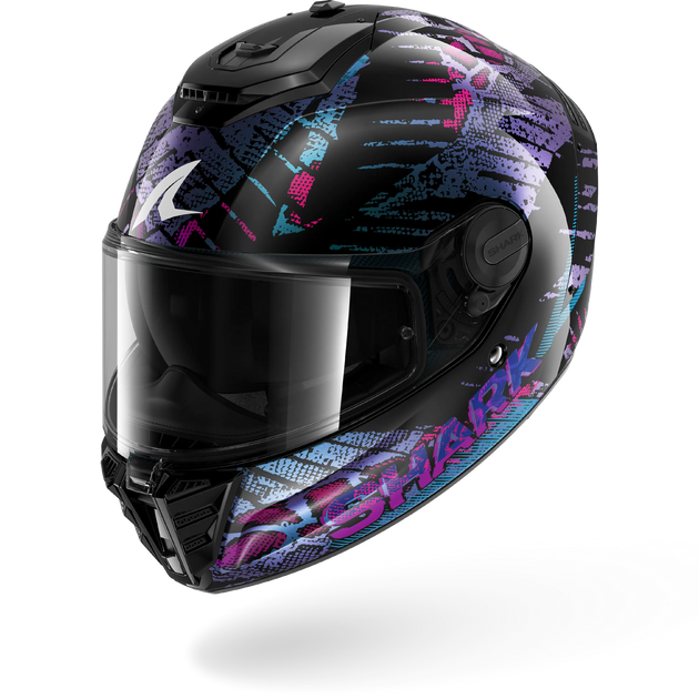 Shark casco integrale SPARTAN RS FIBRE SPARTAN RS REPTAIA Black Blue Glitter