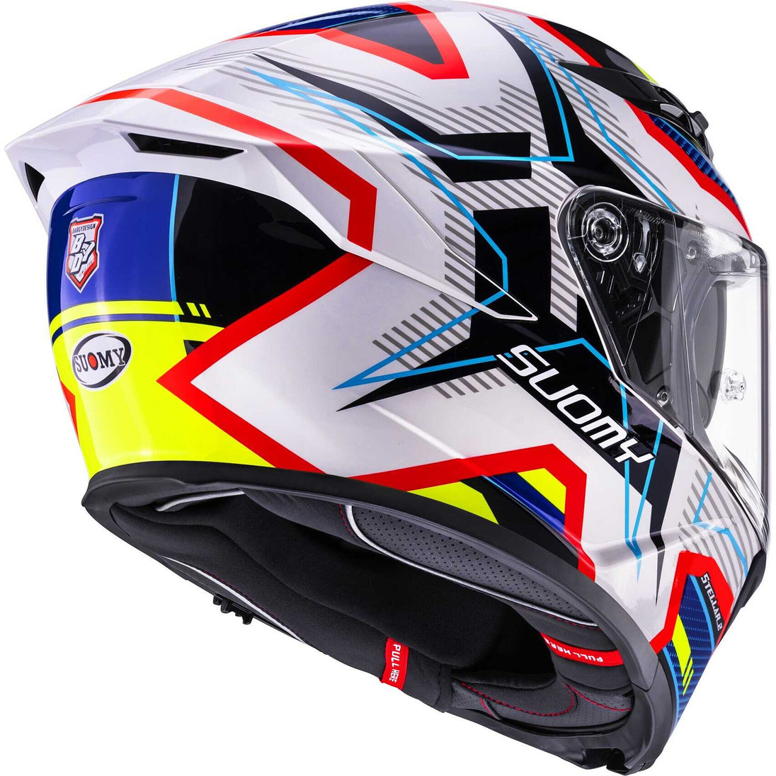 Casco Suomy Stellar 2 Blackstar bianco blu